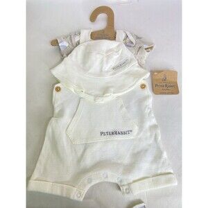 Peter Rabbit Beatrix Potter Romer Shortalls Outfit Set 3 Piece Boys 3-6 Months